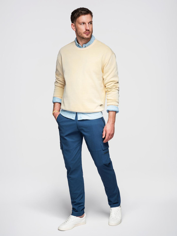 Ombre Clothing Pánske oblečenie Ombre STRAIGHT LEG CARGO V1 OM-PACG-0204