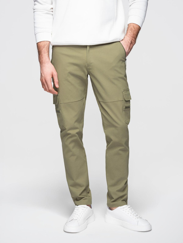 Ombre Clothing Pánske oblečenie Ombre STRAIGHT LEG CARGO V2 OM-PACG-0204