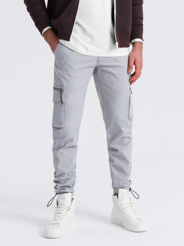 Ombre Clothing Pánske oblečenie Ombre Clothing STRAIGHT LEG CARGO V3 OM-PACG-0196