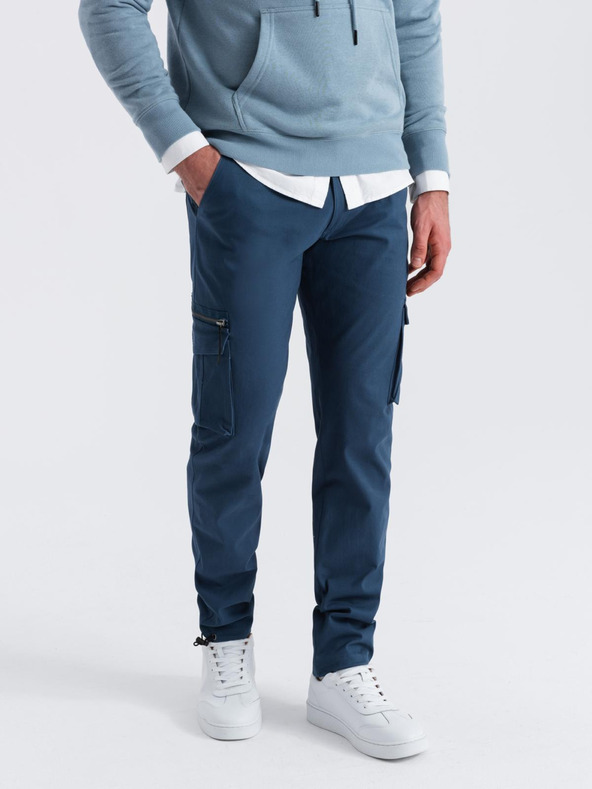 Ombre Clothing Pánske oblečenie Ombre Clothing STRAIGHT LEG CARGO V4 OM-PACG-0196