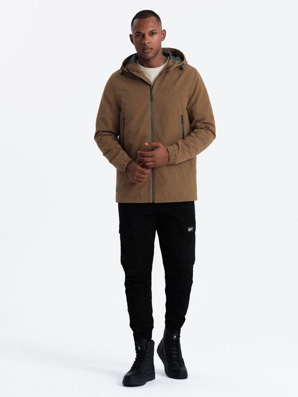 Ombre Clothing Pánska bunda s kapucňou Ombre Clothing V2 OM-JANP-0191