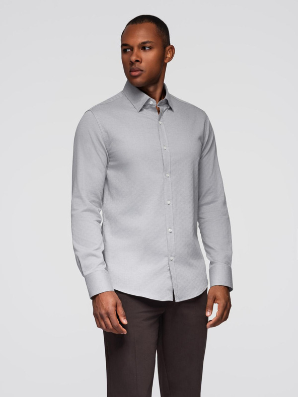 Ombre Clothing Pánske tričko Ombre Clothing SLIM FIT V2 OM-SHCS-0175