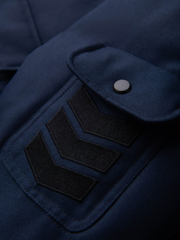 Ombre Clothing Pánska dlhá bunda parka s kapucňou Ombre Clothing