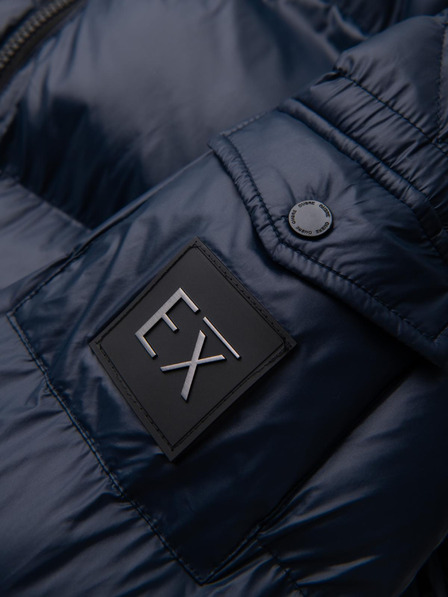 Ombre Clothing Pánska teplá bunda s rebrovanými lemami Ombre Clothing