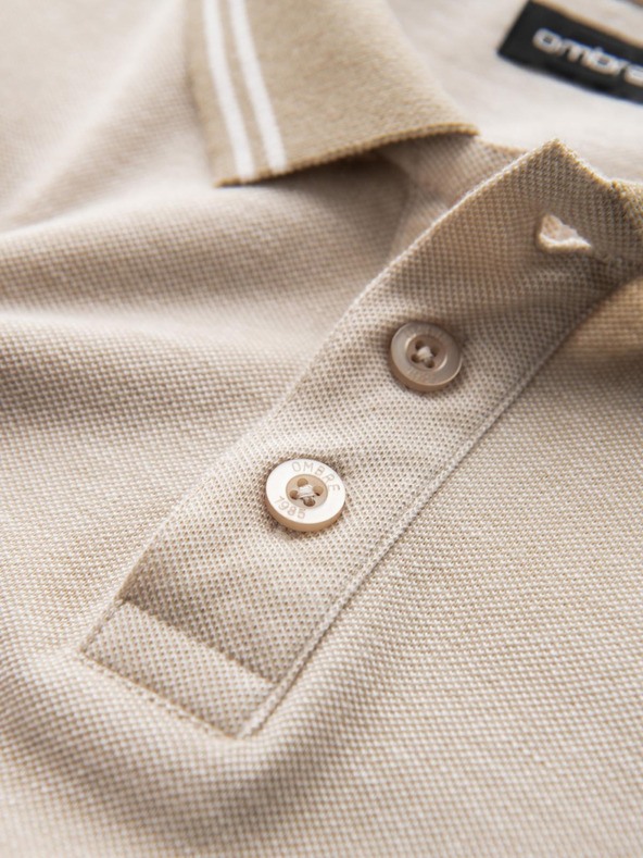 Ombre Clothing Pánske polo tričko s dlhým rukávom Ombre Oblečenie