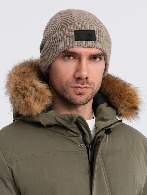 Ombre Clothing Pánska pletená čiapka Ombre Oblečenie