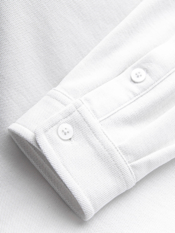 Ombre Clothing Pánska pletená košeľa s úzkymi rukávmi Ombre oblečenie