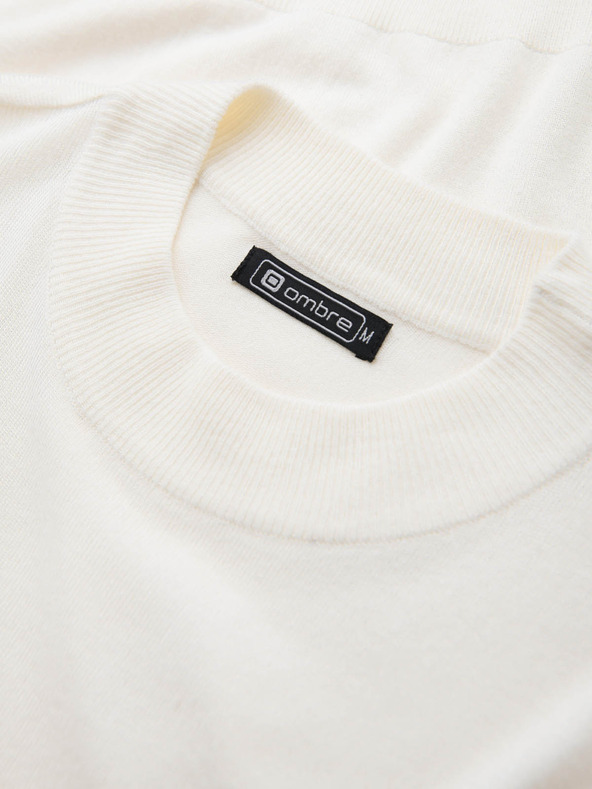 Ombre Clothing Pánsky pletený polovičný rolák s viskózou Ombre oblečenie