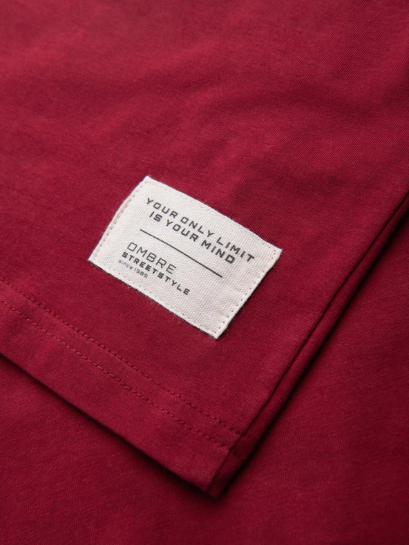 Ombre Clothing Pánske bavlnené tričko Ombre Oblečenie