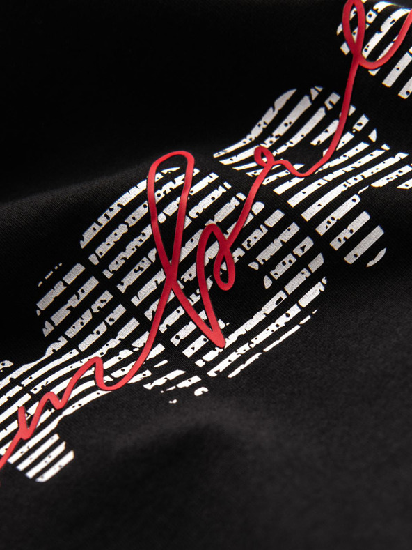 Ombre Clothing Pánske bavlnené tričko s jemnou výšivkou Ombre Oblečenie