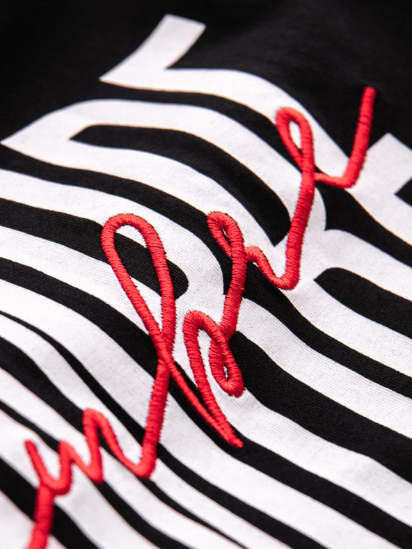 Ombre Clothing Pánske bavlnené tričko s jemnou výšivkou Ombre Oblečenie