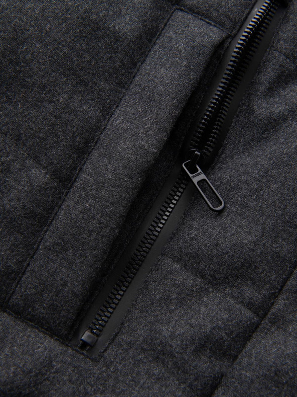 Ombre Clothing Pánska ľahká bunda so sieťovanou podšívkou a kapucňou Ombre Clothing