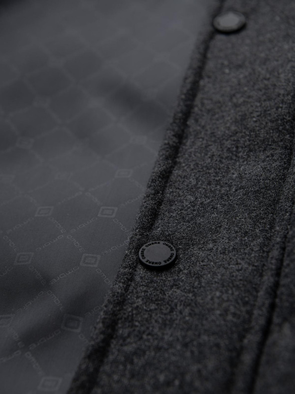 Ombre Clothing Pánska ľahká bunda so sieťovanou podšívkou a kapucňou Ombre Clothing