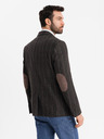Ombre Clothing Elegantná pánska štruktúrovaná pletená bunda Ombre Clothing