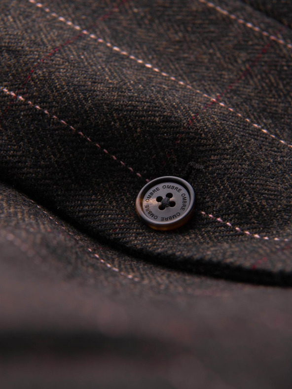 Ombre Clothing Elegantná pánska štruktúrovaná pletená bunda Ombre Clothing