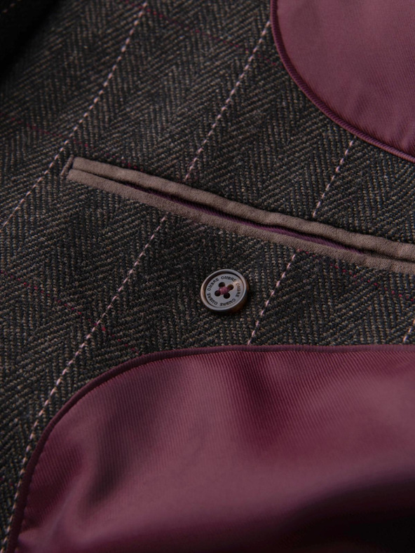 Ombre Clothing Elegantná pánska štruktúrovaná pletená bunda Ombre Clothing