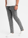 Ombre Clothing Pánske džínsové nohavice STRAIGHT LEG - čierne V1 OM-PADP-0133 Ombre Clothing