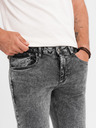 Ombre Clothing Pánske džínsové nohavice STRAIGHT LEG - čierne V1 OM-PADP-0133 Ombre Clothing