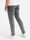 Ombre Clothing Pánske džínsové nohavice STRAIGHT LEG - čierne V1 OM-PADP-0133 Ombre Clothing