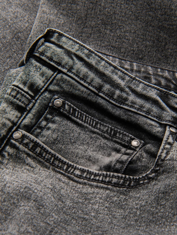 Ombre Clothing Pánske džínsové nohavice STRAIGHT LEG - čierne V1 OM-PADP-0133 Ombre Clothing