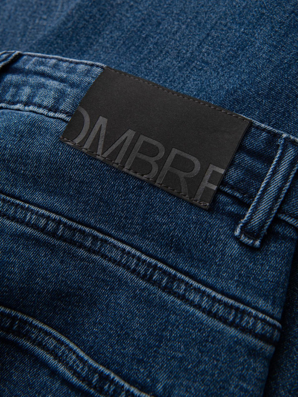 Ombre Clothing Pánske džínsové nohavice STRAIGHT LEG - čierne V1 OM-PADP-0133 Ombre Clothing