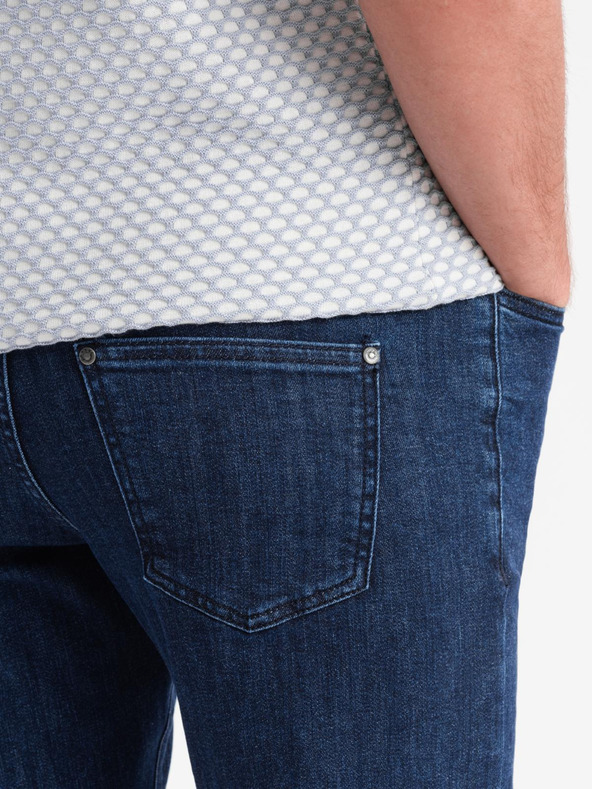 Ombre Clothing Pánske klasické sprané džínsy REGULAR FIT modré ombré Oblečenie