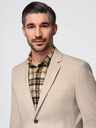 Ombre Clothing Elegantné pánske béžové sako zo zmesi vlny od Ombre Clothing