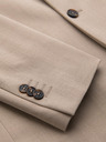 Ombre Clothing Elegantné pánske béžové sako zo zmesi vlny od Ombre Clothing