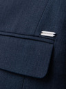 Ombre Clothing Elegantné pánske sako z vlnenej zmesi námornícka modrá Ombre Clothing