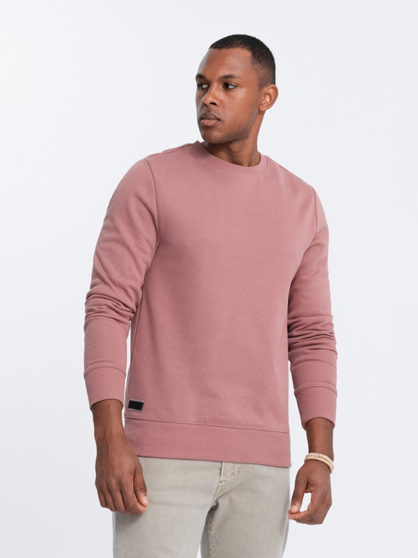 Ombre Clothing Pánska bavlnená mikina BASIC Ombre Clothing