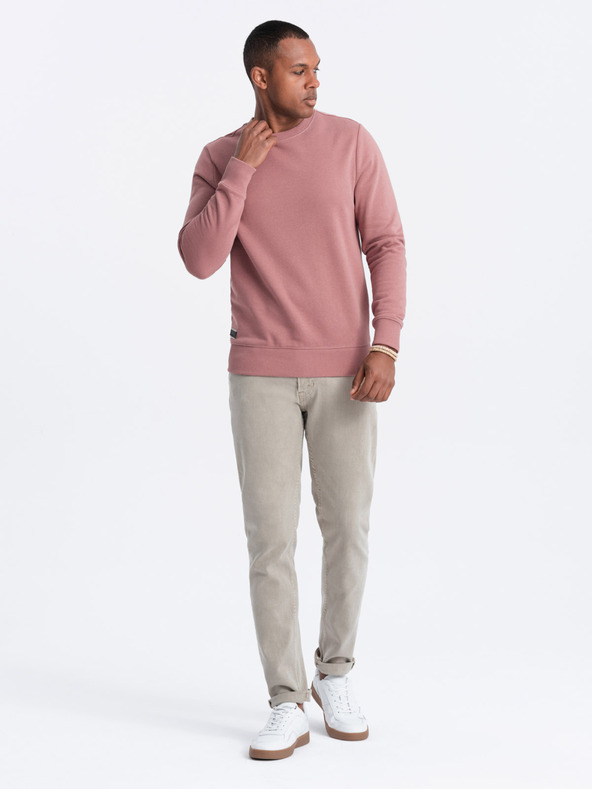 Ombre Clothing Pánska bavlnená mikina BASIC Ombre Clothing