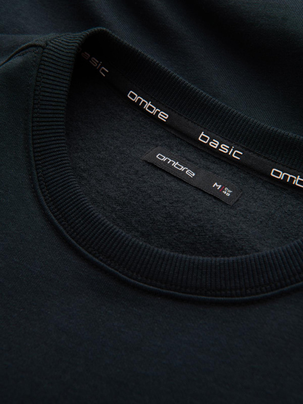 Ombre Clothing Pánska bavlnená mikina BASIC Ombre Clothing