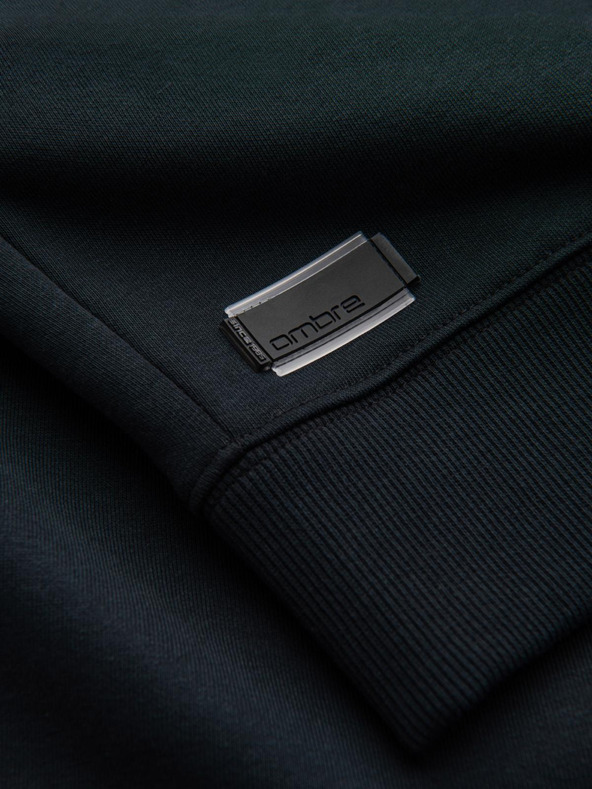 Ombre Clothing Pánska bavlnená mikina BASIC Ombre Clothing