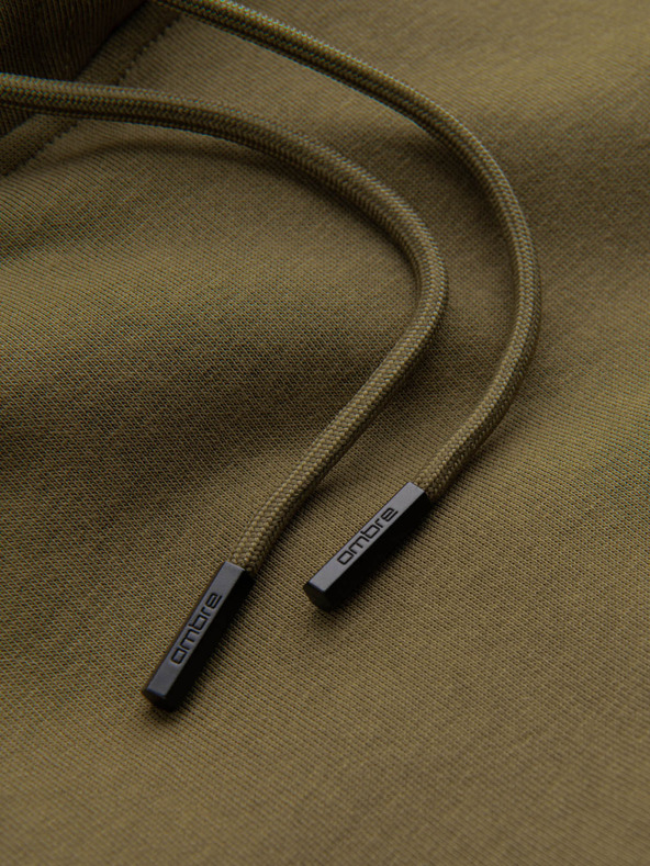 Ombre Clothing Pánska bavlnená klokania mikina BASIC s kapucňou Ombre Clothing