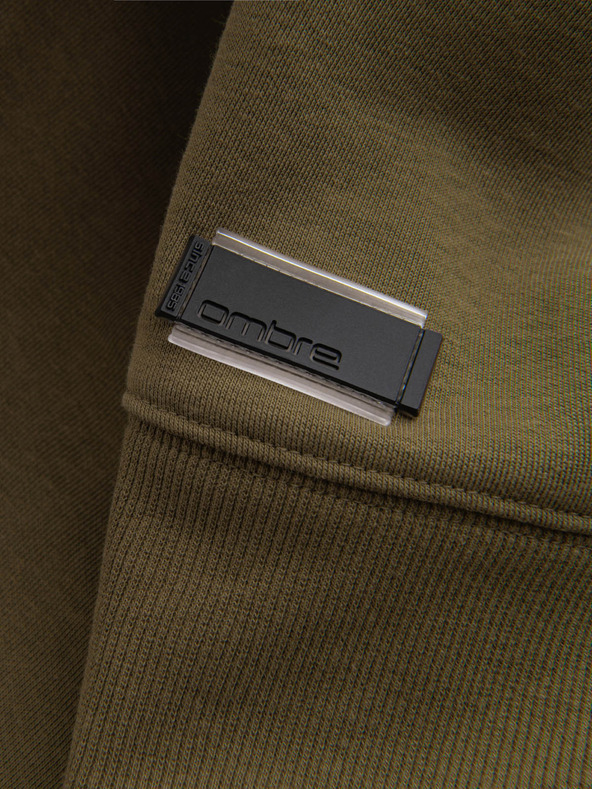 Ombre Clothing Pánska bavlnená mikina BASIC Ombre Clothing