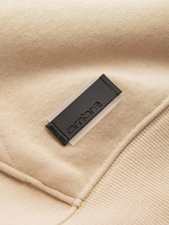 Ombre Clothing Pánska bavlnená klokania mikina BASIC s kapucňou Ombre Clothing