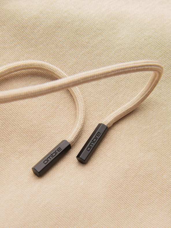 Ombre Clothing Pánska bavlnená klokania mikina BASIC s kapucňou Ombre Clothing