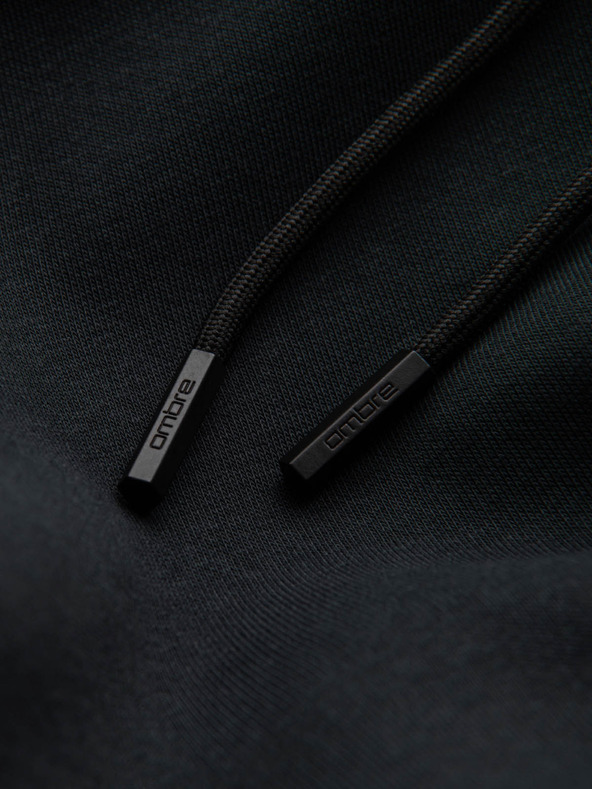 Ombre Clothing Pánska bavlnená klokania mikina BASIC s kapucňou Ombre Clothing