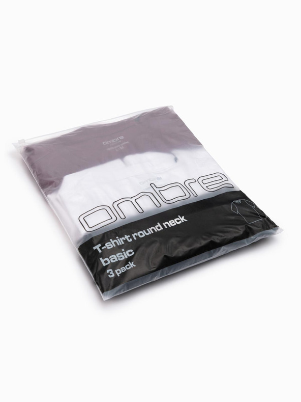 Ombre Clothing Pánske tričko bez potlače - mix 3 ks Z29 Ombre Clothing