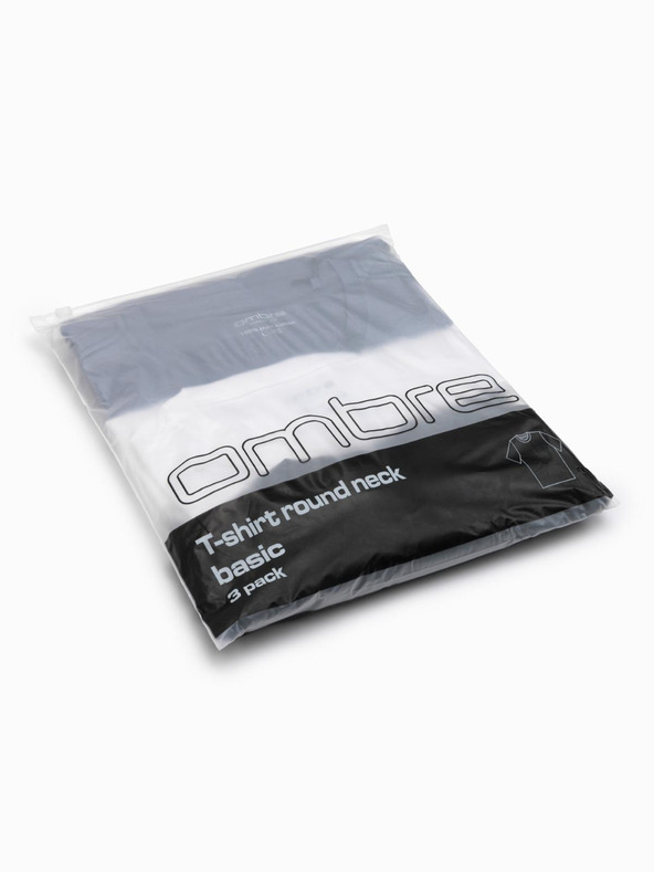 Ombre Clothing Pánske tričko bez potlače - mix 3 ks Z29 Ombre Clothing