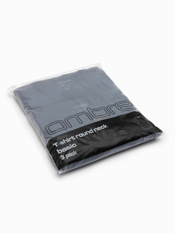 Ombre Clothing Pánske tričko bez potlače - mix 3 ks Z29 Ombre Clothing