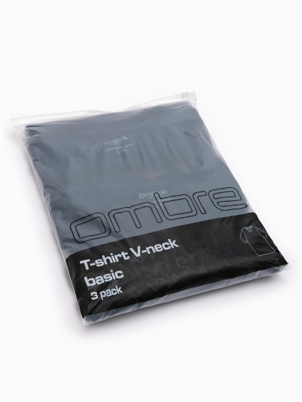 Ombre Clothing Pánske tričko bez potlače - mix 3 ks Z29 Ombre Clothing