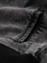 Ombre Clothing Pánska džínsová bunda bomber s efektom stone wash - čierna V2 OM-JADJ-0163 Ombre Clothing