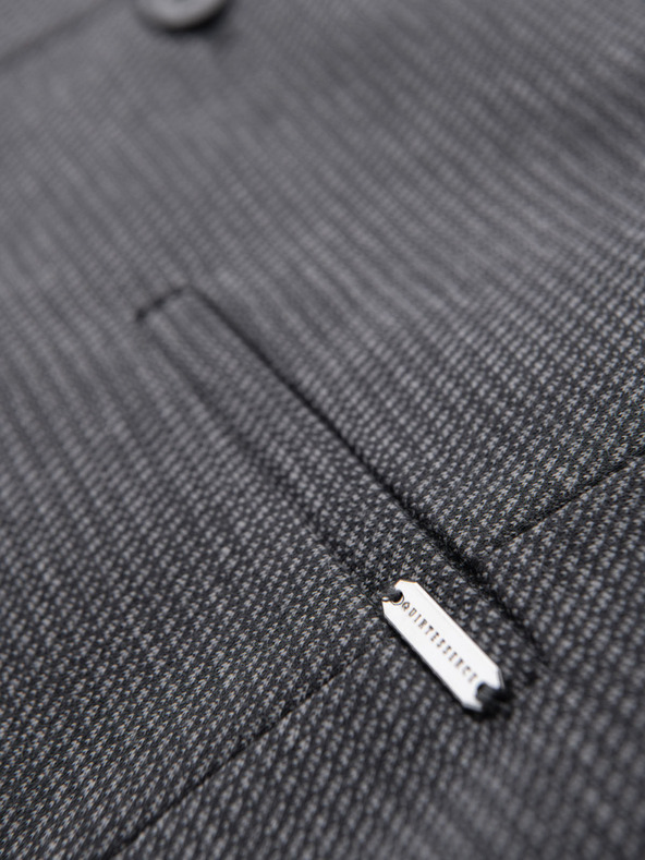 Ombre Clothing Priľnavá elegantná pánska štruktúrovaná pletená vesta Ombre Clothing