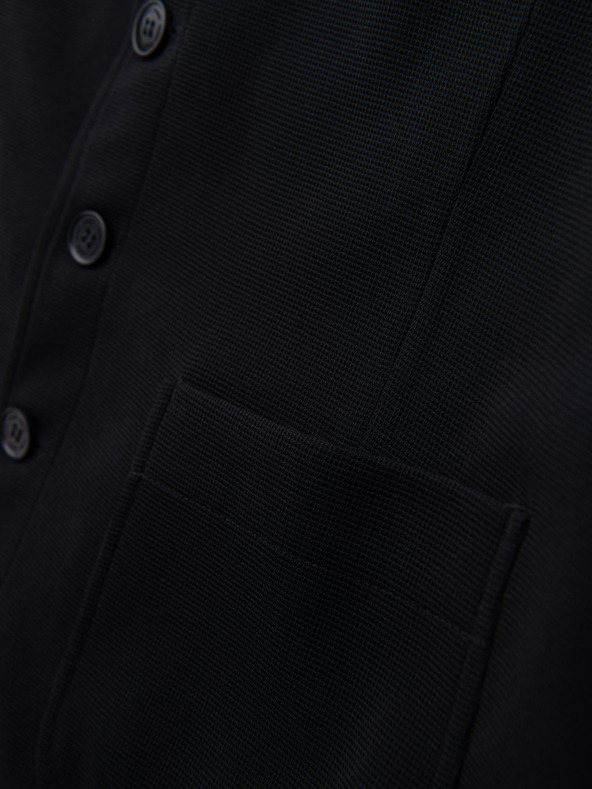 Ombre Clothing Pánska štruktúrovaná vesta na mieru s vreckami Ombre Clothing