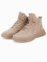 Ombre Clothing Béžové pánske zimné topánky T380