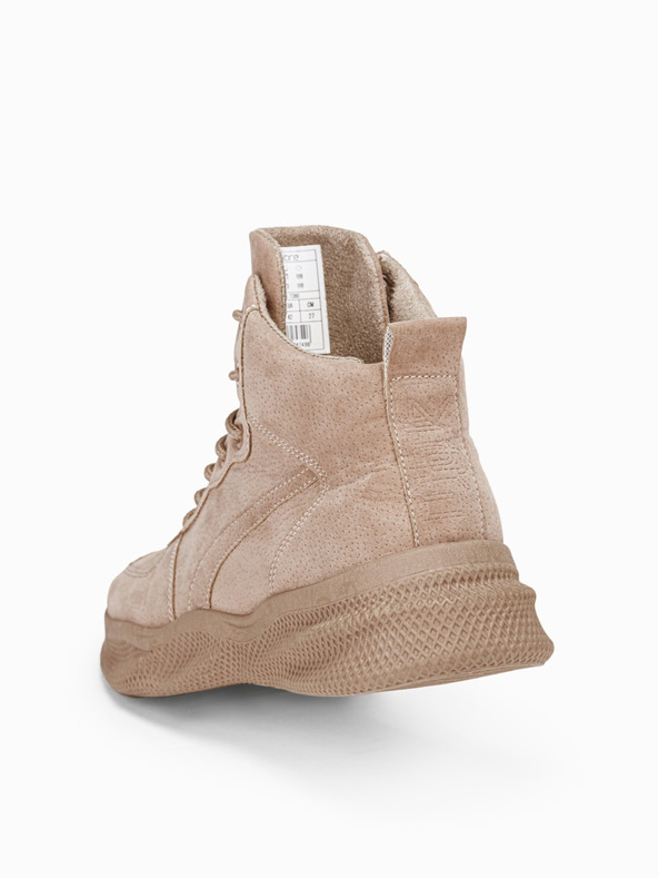 Ombre Clothing Béžové pánske zimné topánky T380