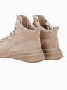 Ombre Clothing Béžové pánske zimné topánky T380
