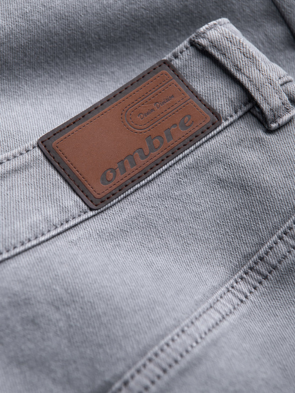Ombre Clothing Šedé pánske džínsy Ombre Clothing P1058