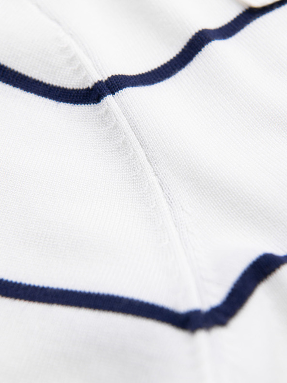 Ombre Clothing Pánska polokošeľa z viskózy s vodorovnými pruhmi Ombre Clothing